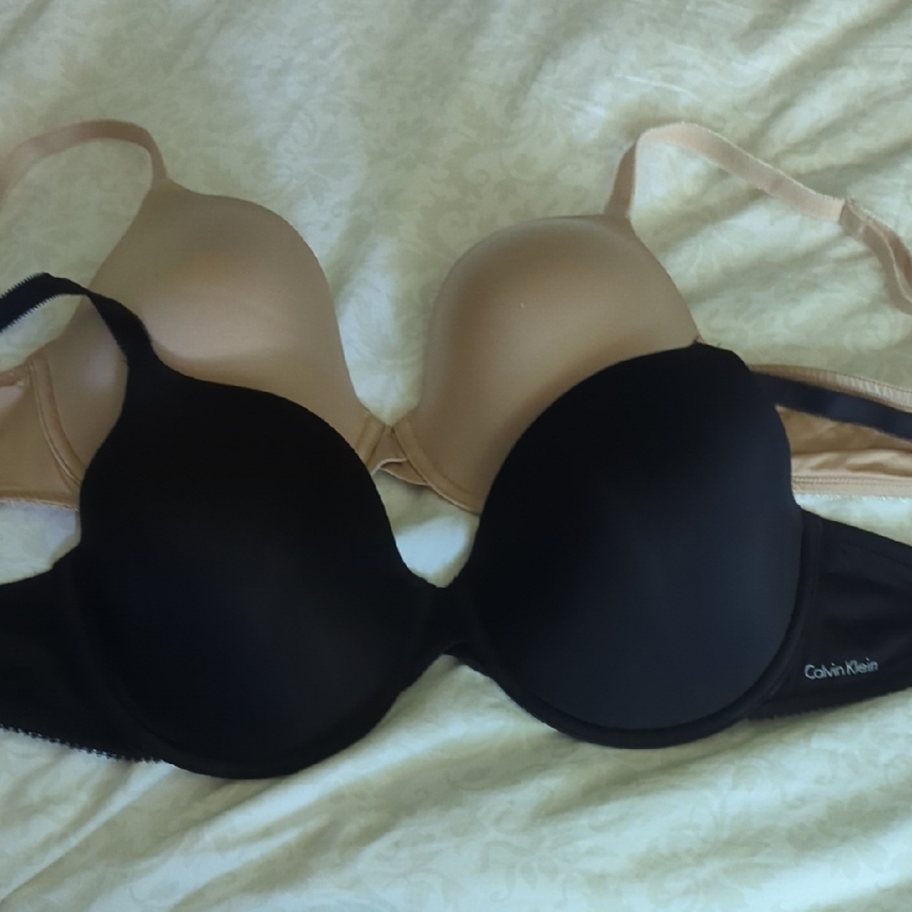 Calvin Klein Black and Tan Bras with Seamless Comfort